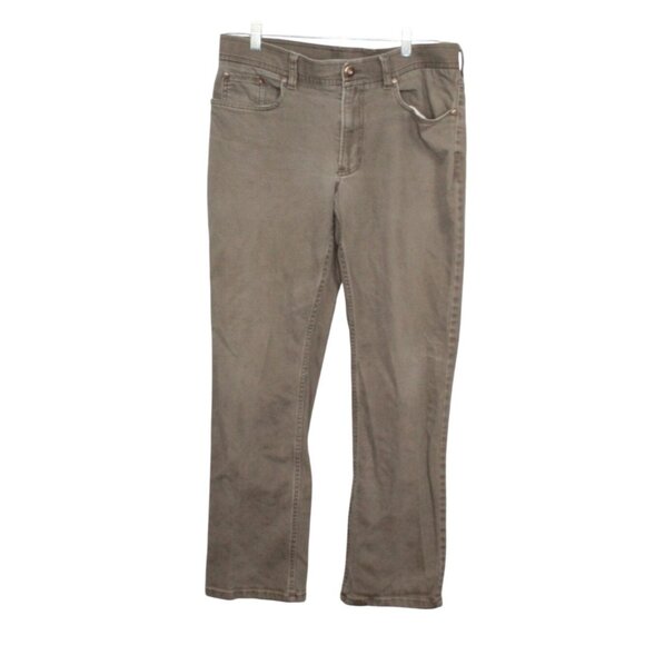 LL Bean Field Pants Five Pocket Standard Fit Straight Leg Dark Ash 34x30 - Picture 1 of 10